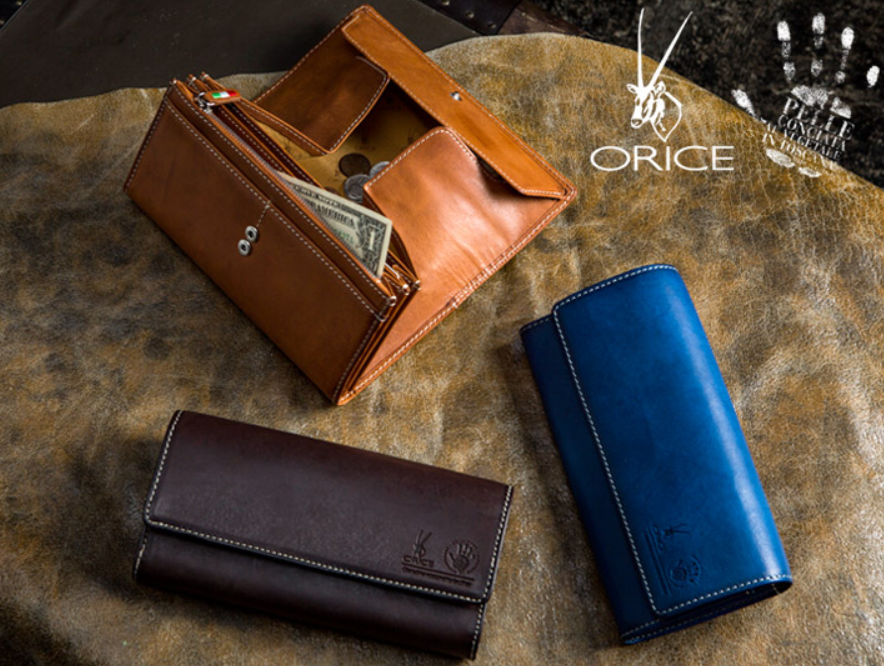 オリーチェバケッタレザーギャルソンウォレット15,400円